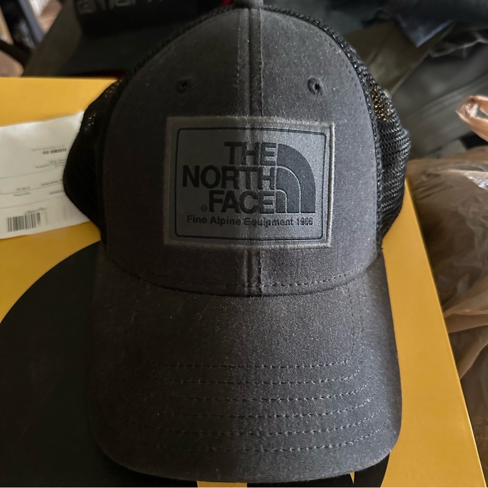 The North Face Black Mesh Trucker Hat